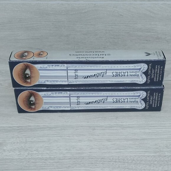 Tarte Lights, Camera, Lashes Platinum Mascara | Full Size 0.31/ 9ml | Lot of 2 - Picture 2 of 6